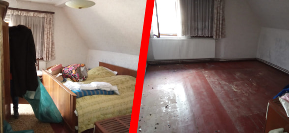 diskrete beräumung schlafzimmer